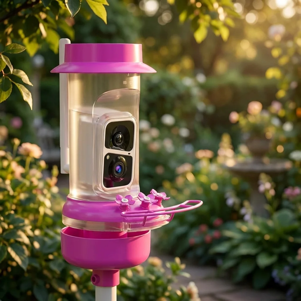 Squirrel resistant camera feeder